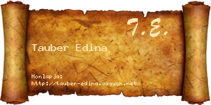 Tauber Edina névjegykártya